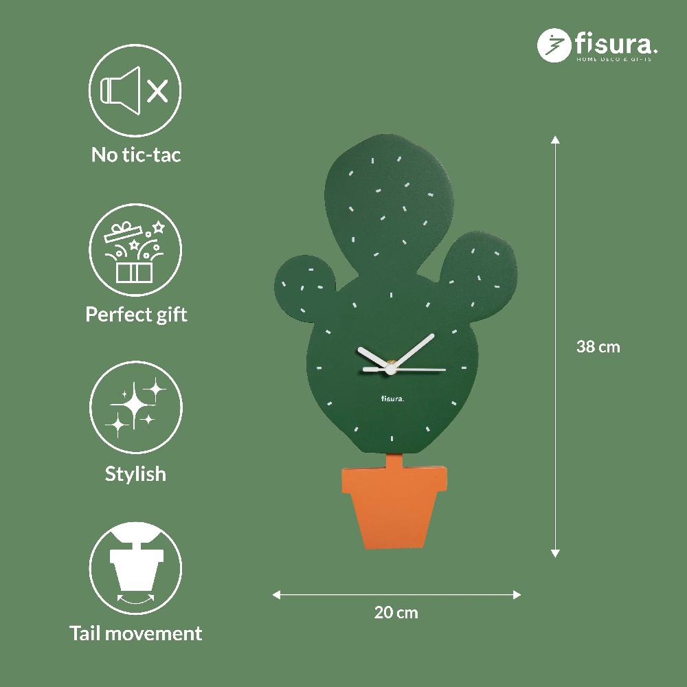 Fisura Reloj De Pared “cactus”
