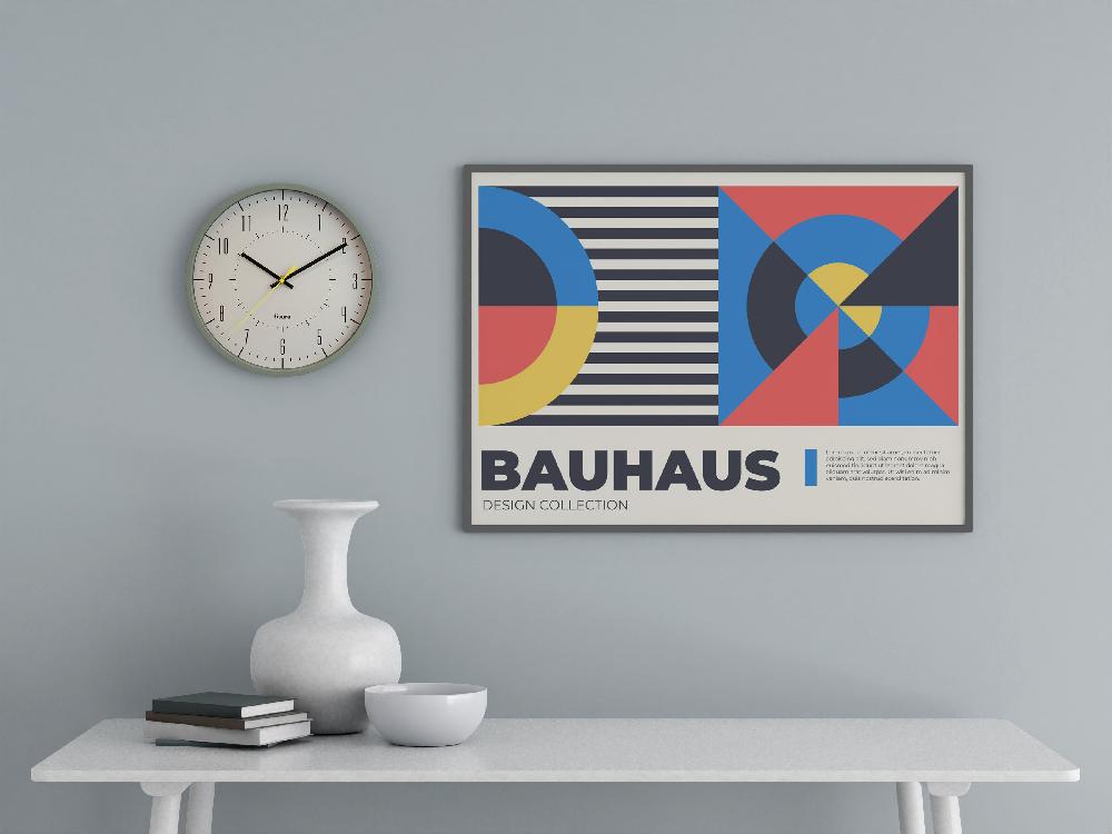 Fisura Reloj De Pared Gris Gimpo