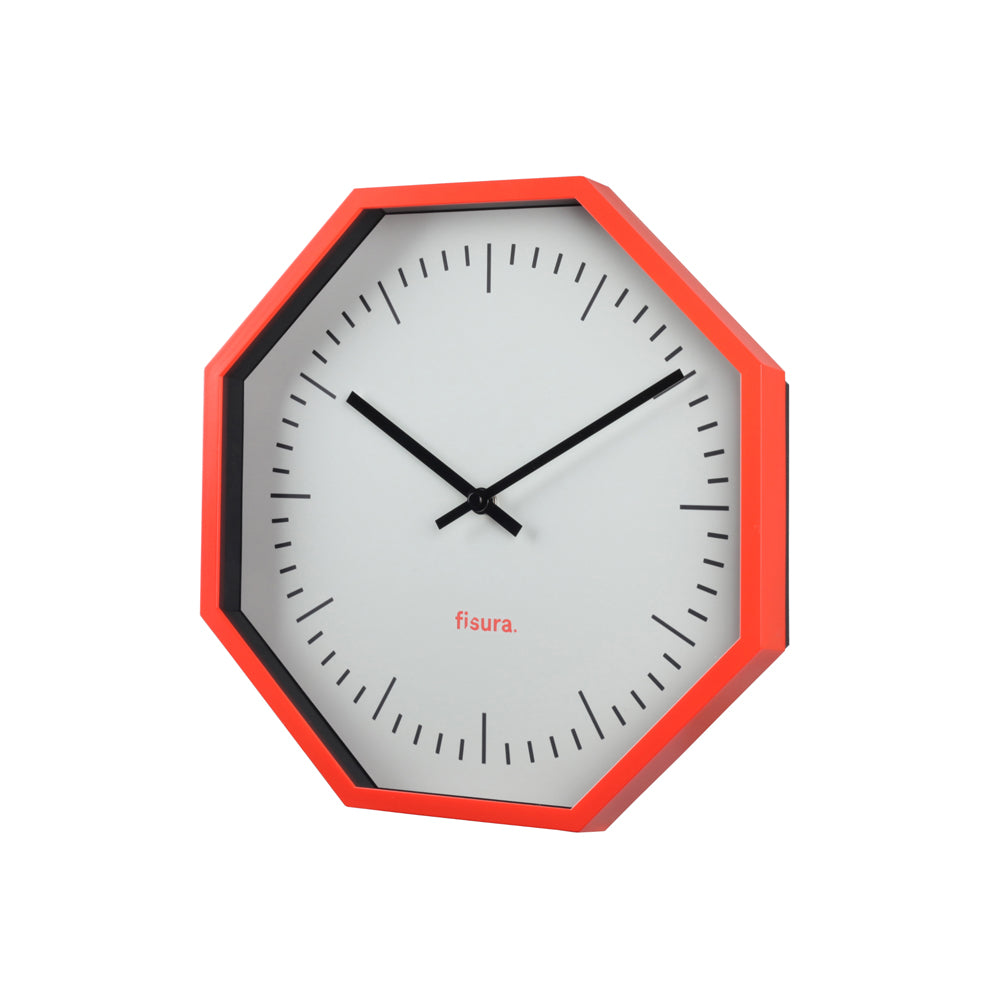 Fisura Reloj De Pared Octogonal Neón