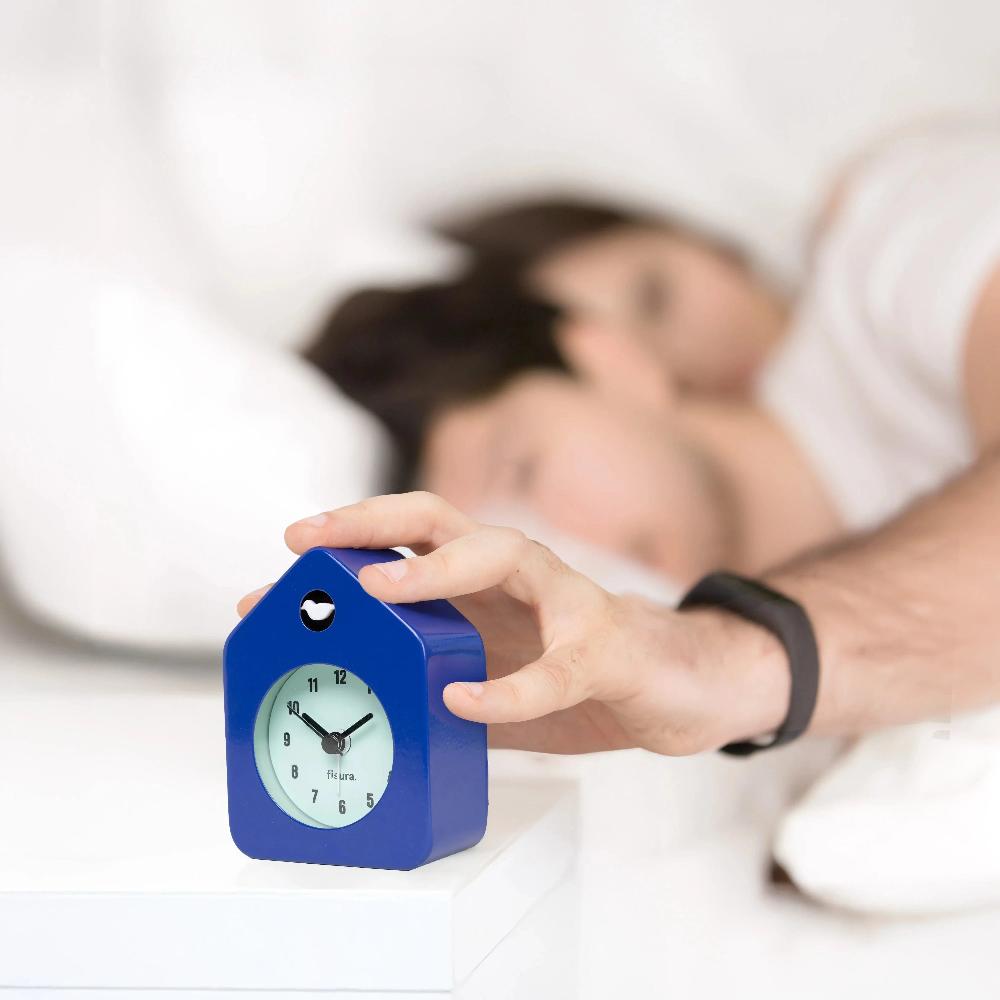 Fisura Reloj Despertador Casita Mini Azul