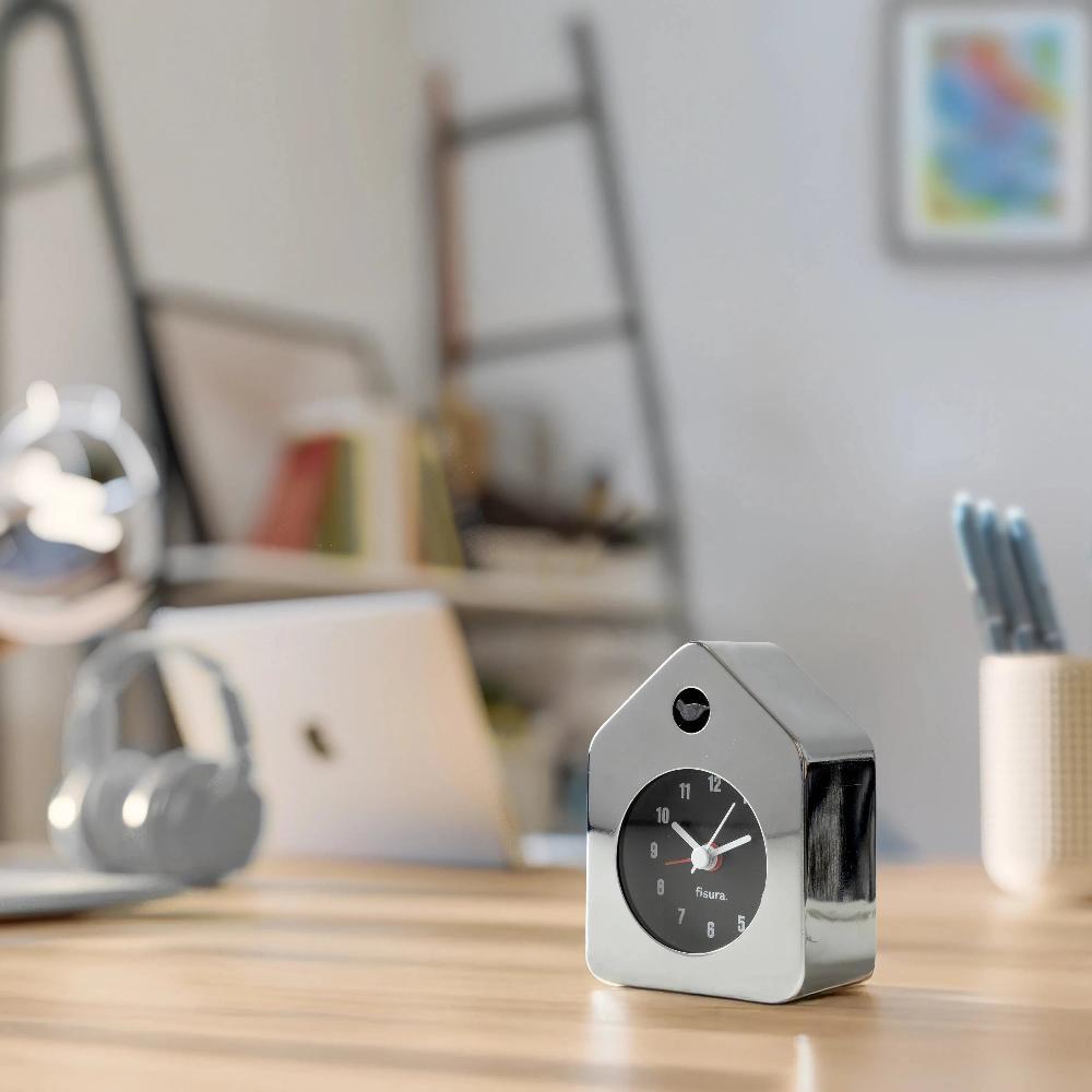 Fisura Reloj Despertador Casita Mini Cromo