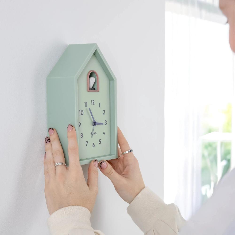 Fisura Reloj Despertador Cuco Casita Menta