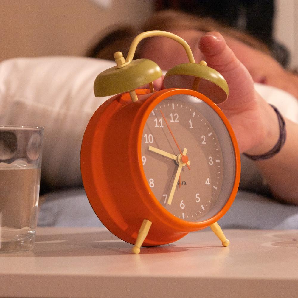 Fisura Reloj Despertador Retro Beige & Naranja