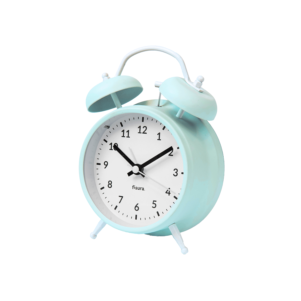 Fisura Reloj despertador Retro Menta & Blanco