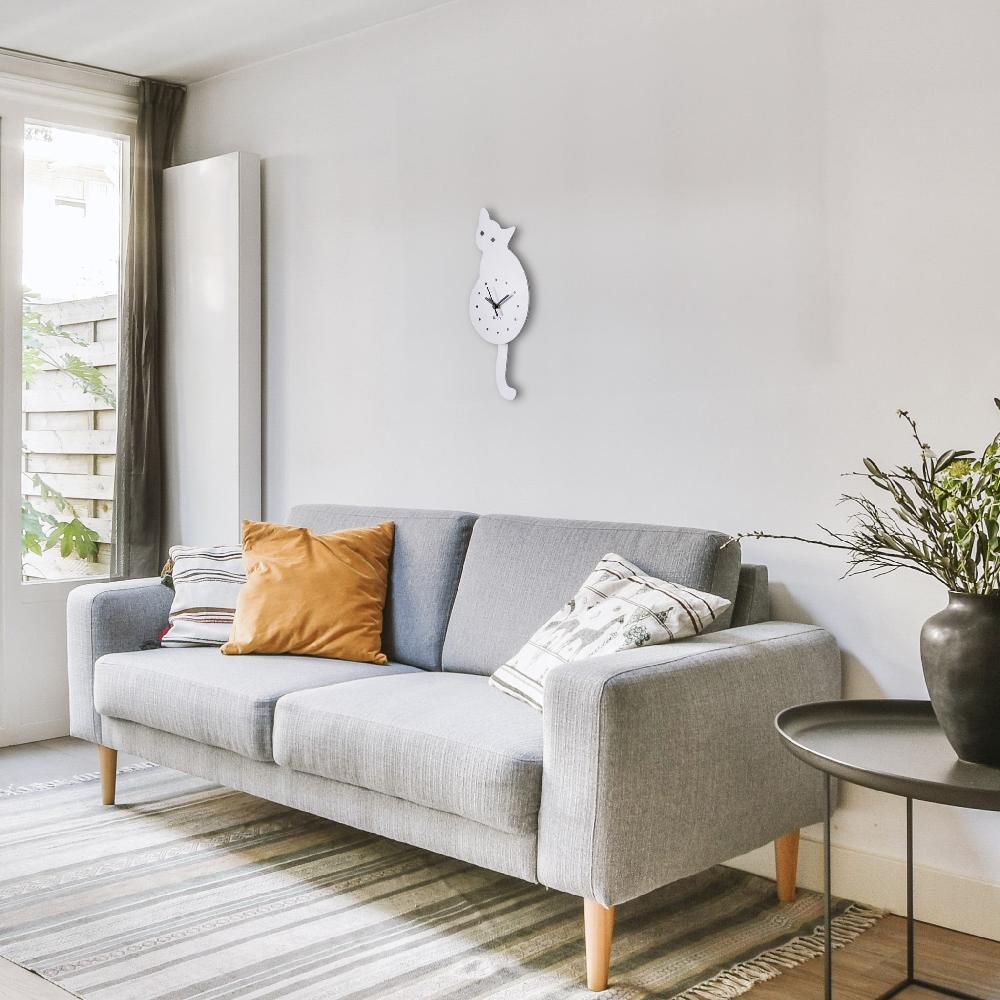 Fisura Reloj Gato Blanco