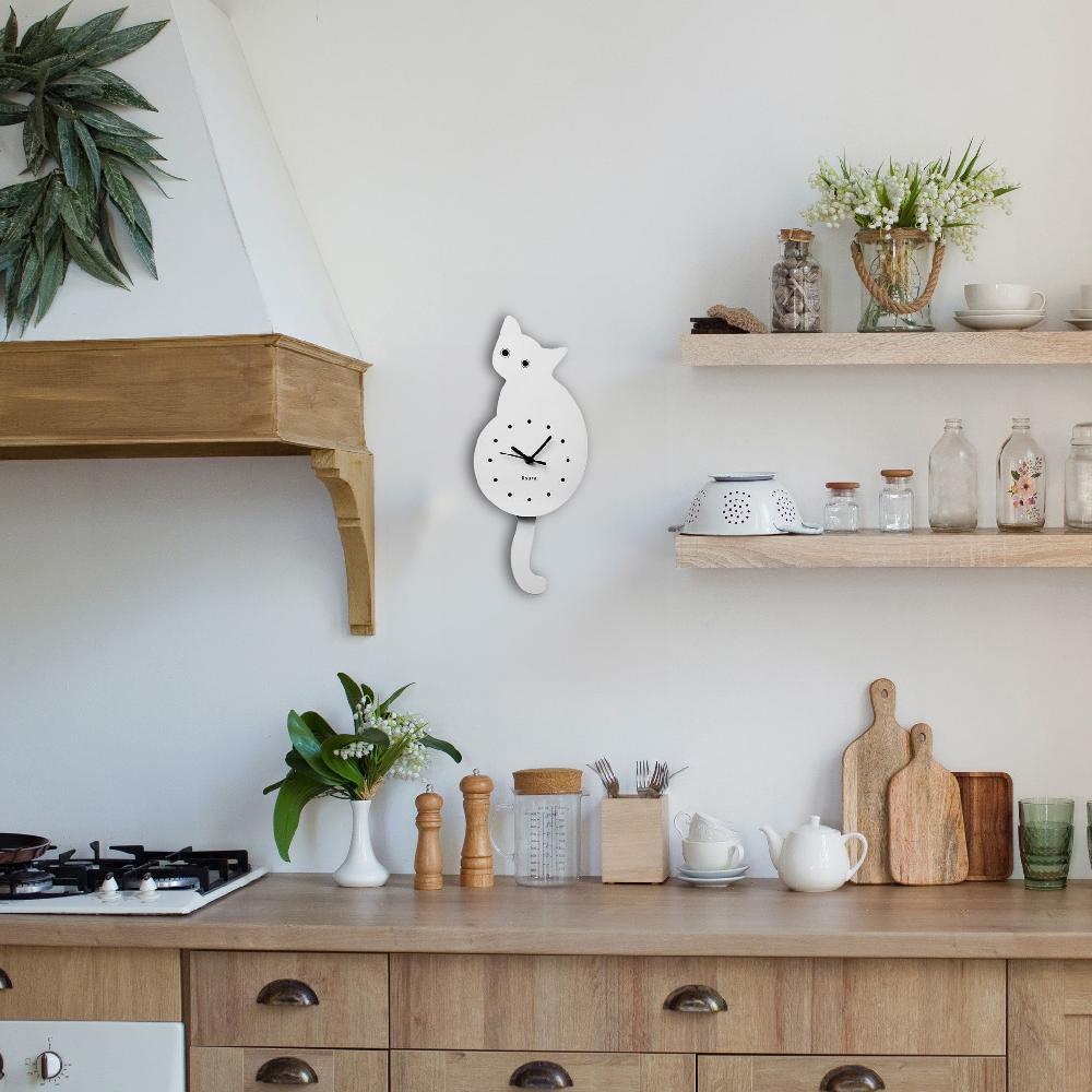 Fisura Reloj Gato Blanco