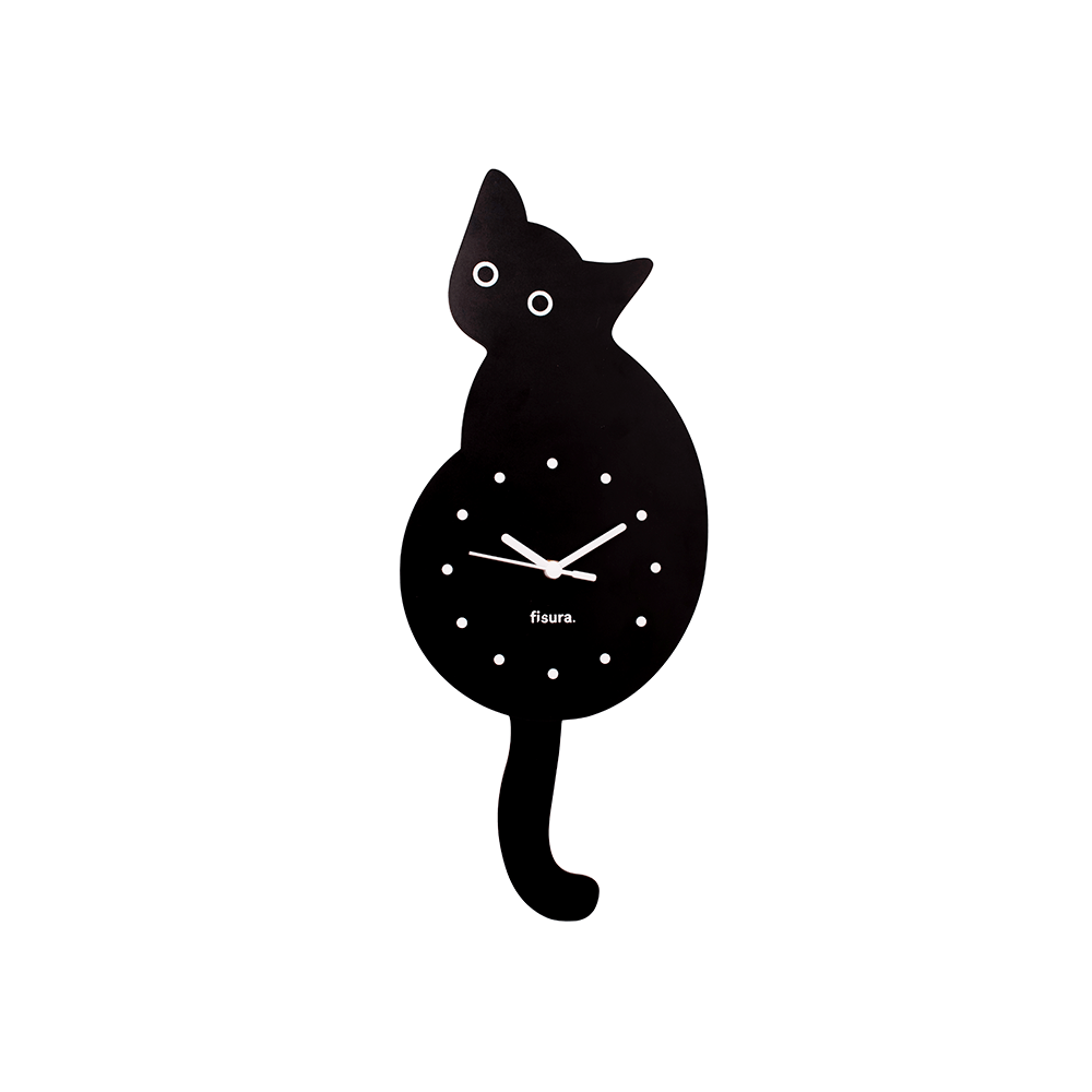 Fisura Reloj gato negro