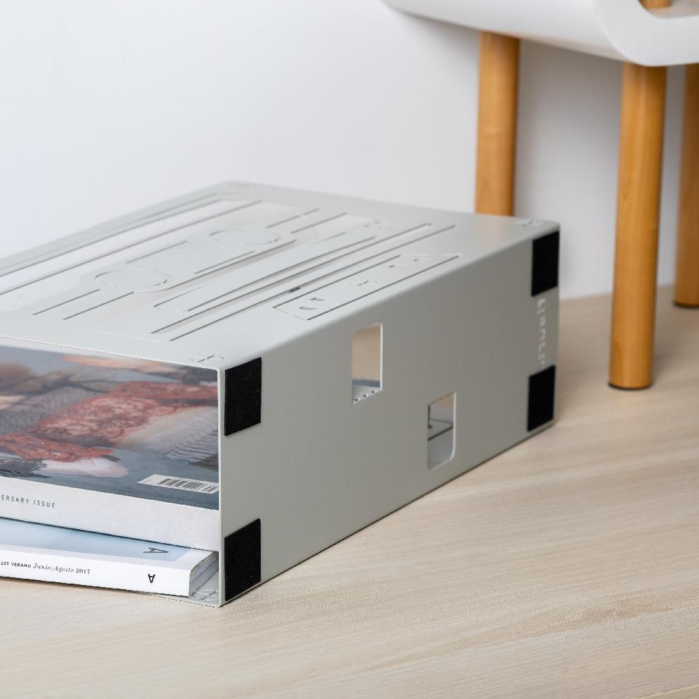 Fisura Revistero Cassette Gris