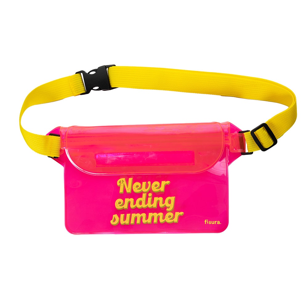 Fisura Riñonera estanca “Never ending summer” rosa