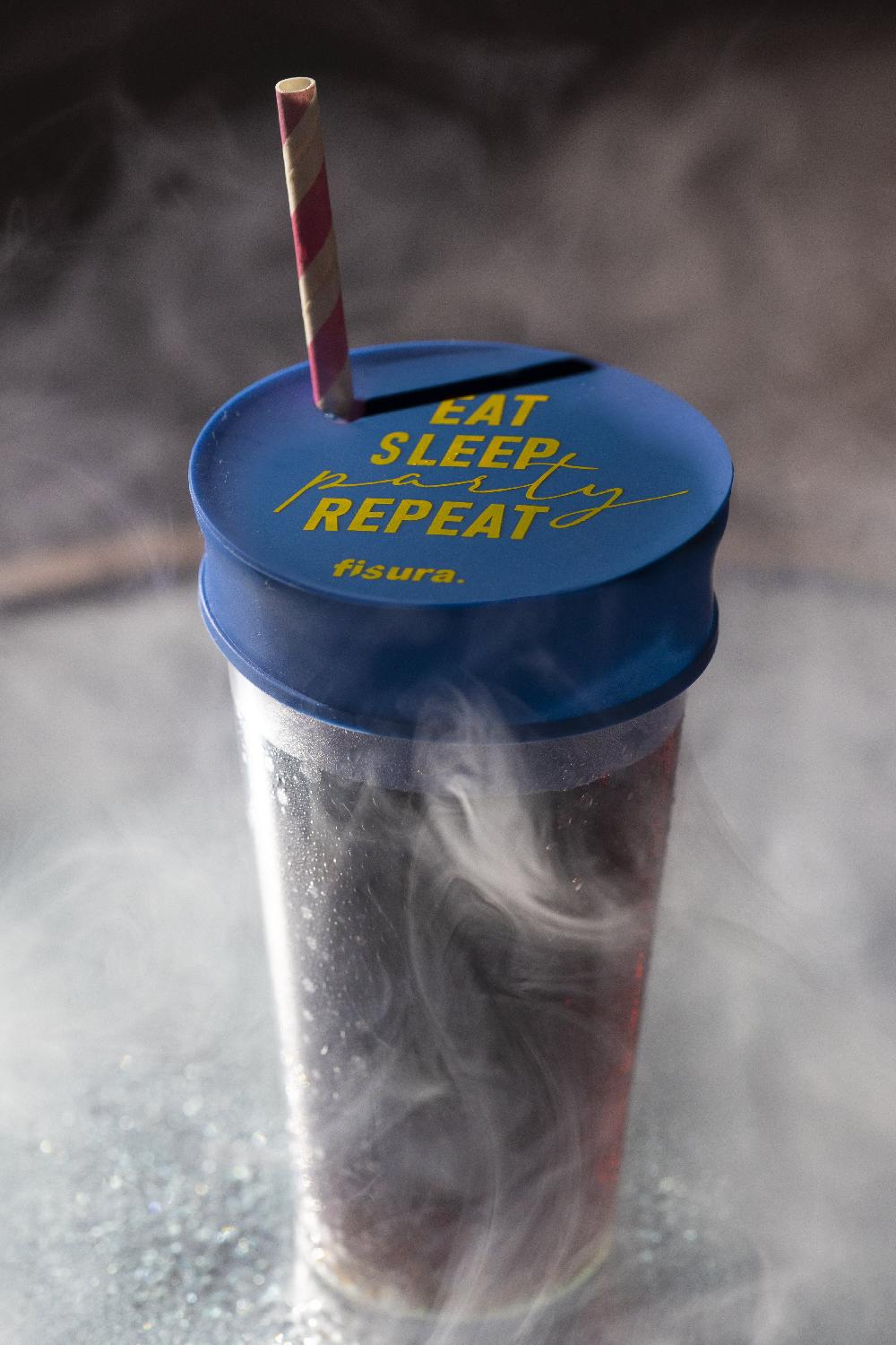 Fisura Tapa Vasos Antidroga “Eat Sleep Party Repeat”