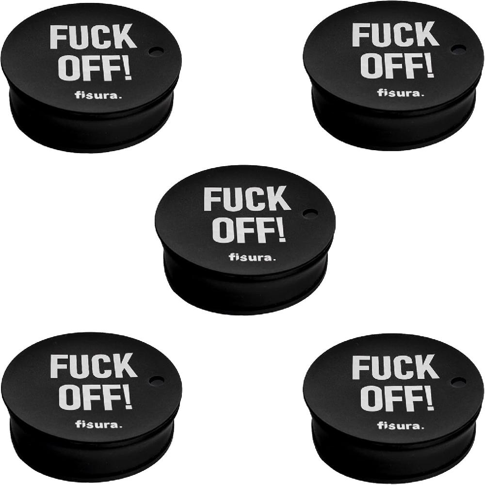 Fisura Tapa vasos antidroga “F*ck off” 5 unidades