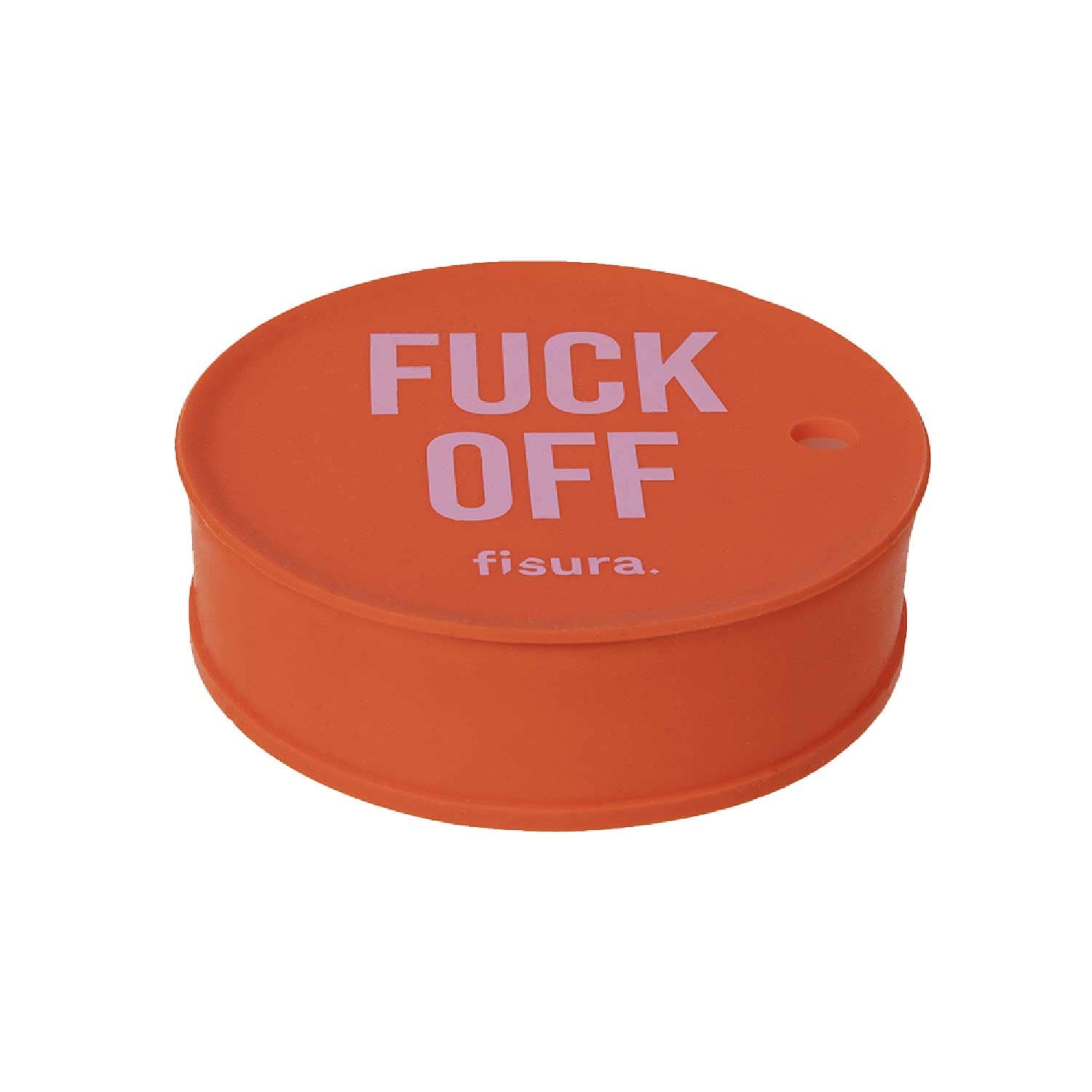Fisura Tapa vasos antidroga “Fuck off” rojo