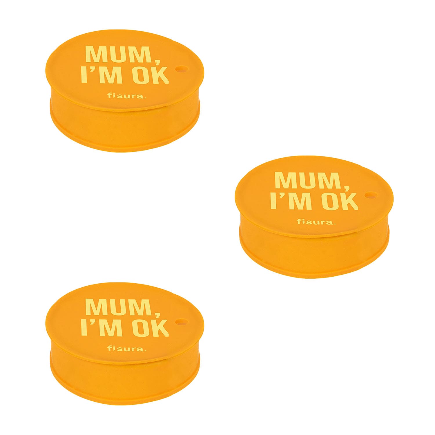 Fisura Tapa vasos antidroga “Mum I'm ok” 3 unidades