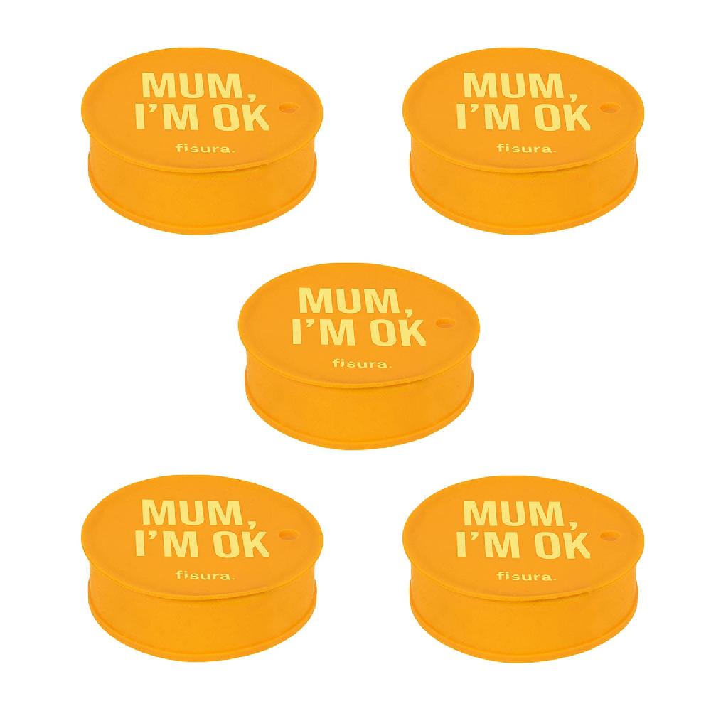 Fisura Tapa vasos antidroga “Mum I'm ok” 5 unidades