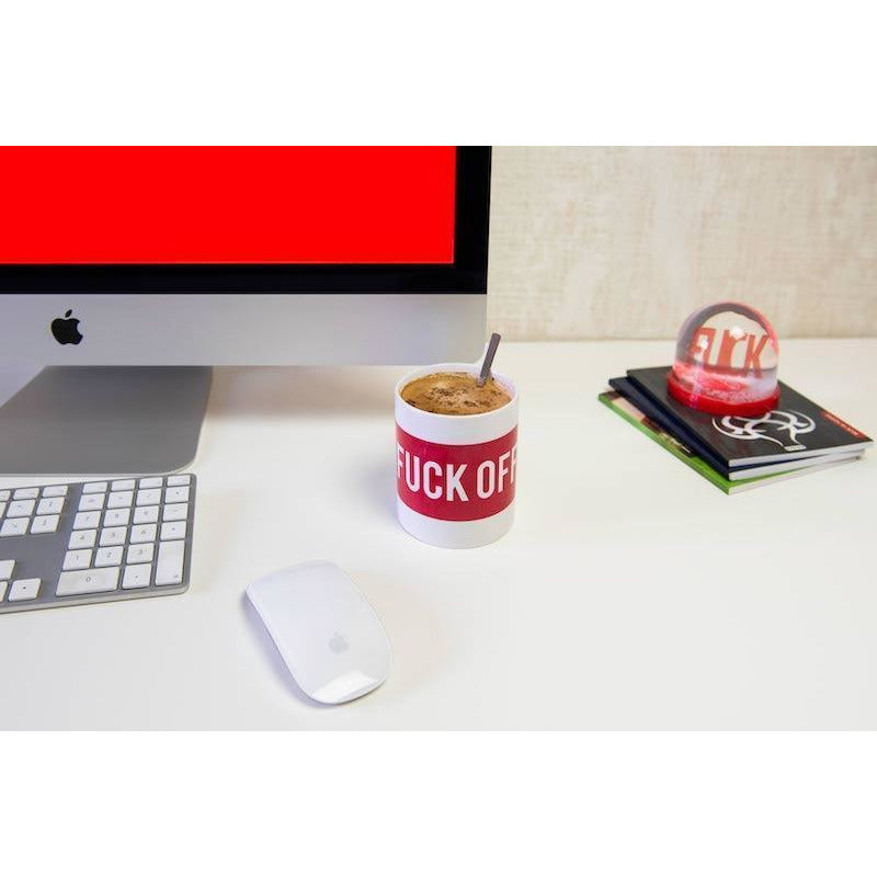 Fisura Taza 'Fuck Off' Blanco/ Rojo