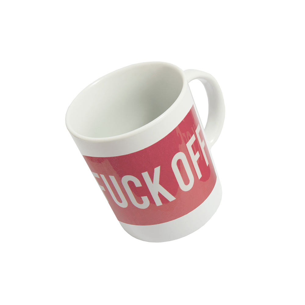 Fisura Taza 'Fuck Off' Blanco/ Rojo