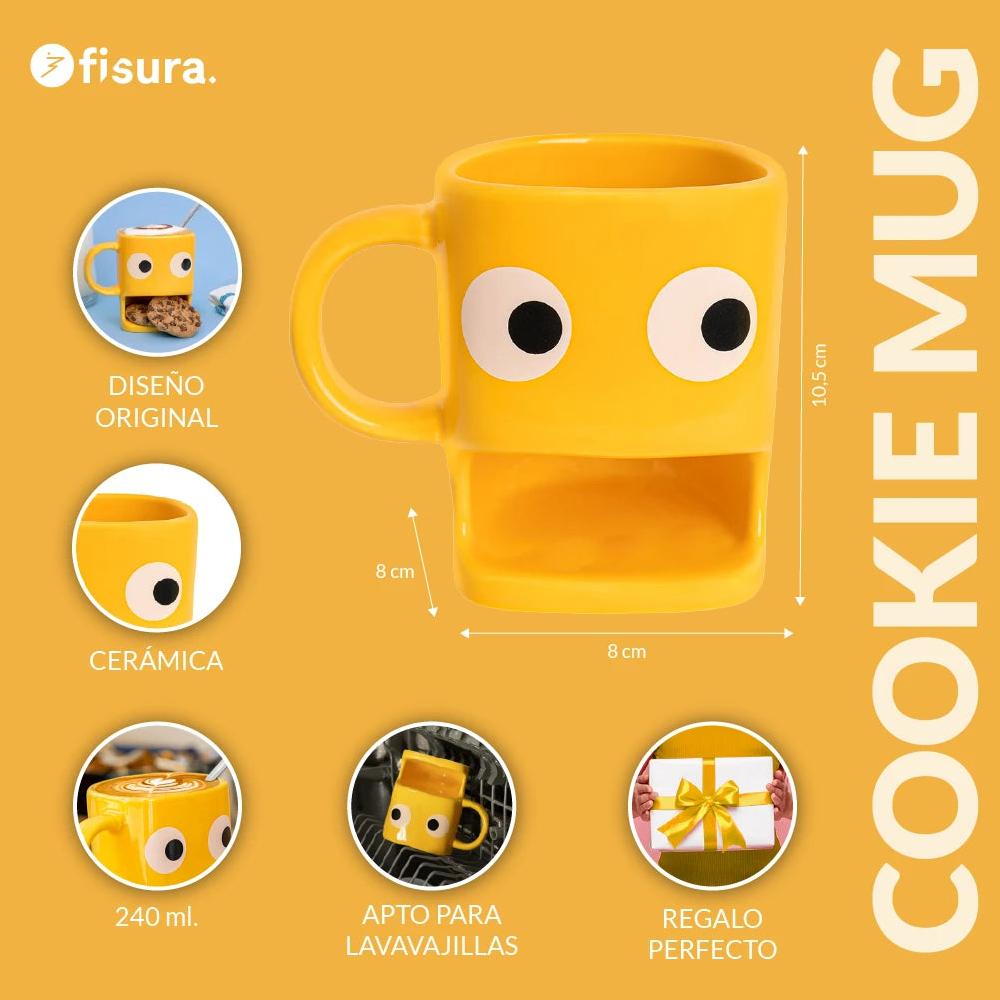 Fisura Taza Para Galletas Amarilla
