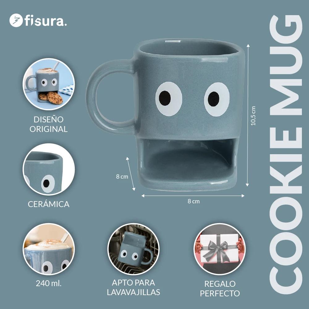 Fisura Taza Para Galletas Azul
