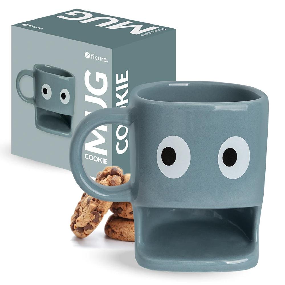 Fisura Taza para galletas azul