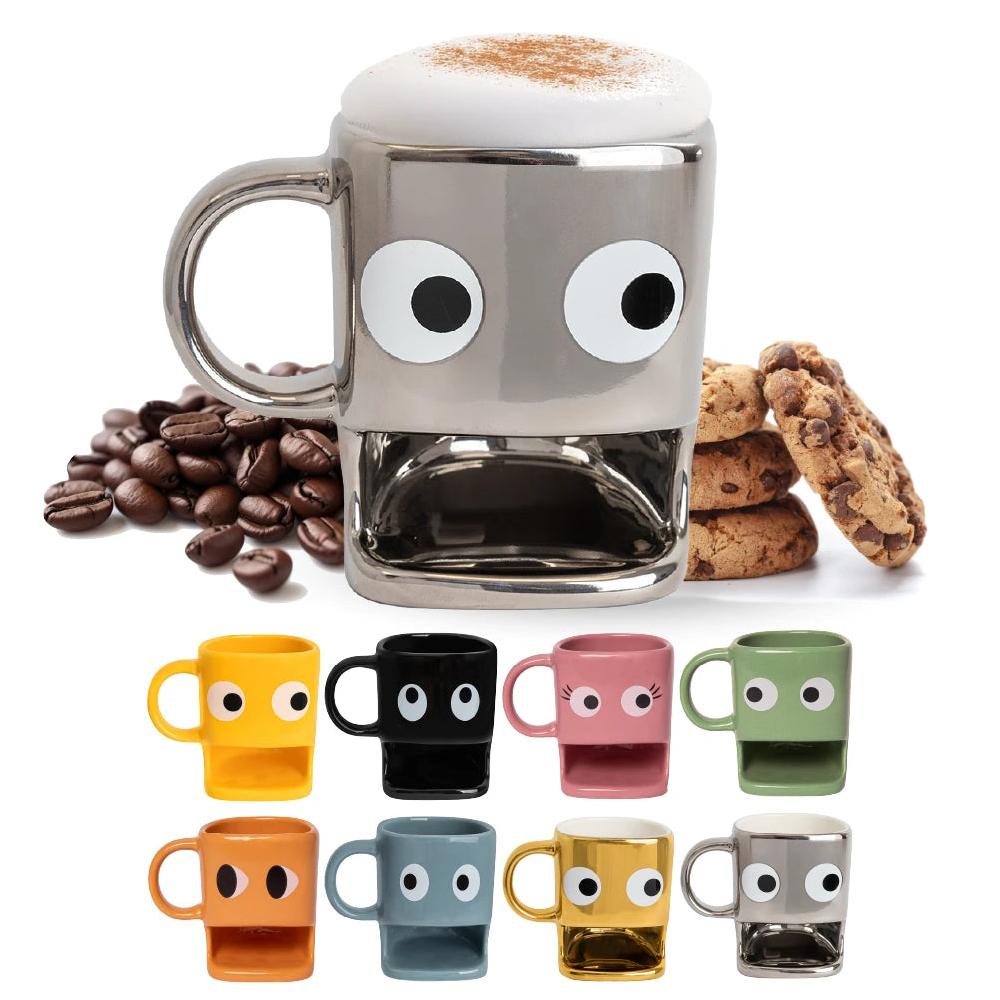 Fisura Taza Para Galletas Plateada