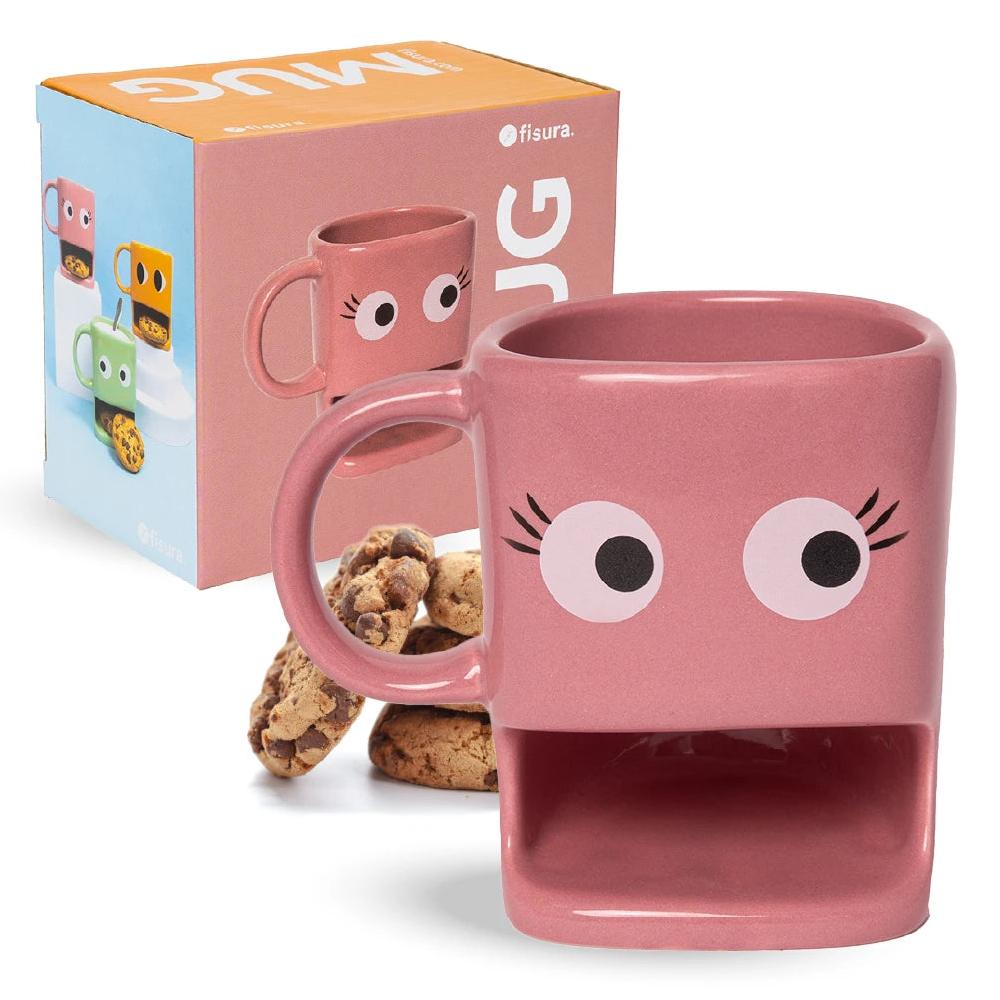 Fisura Taza para galletas rosa