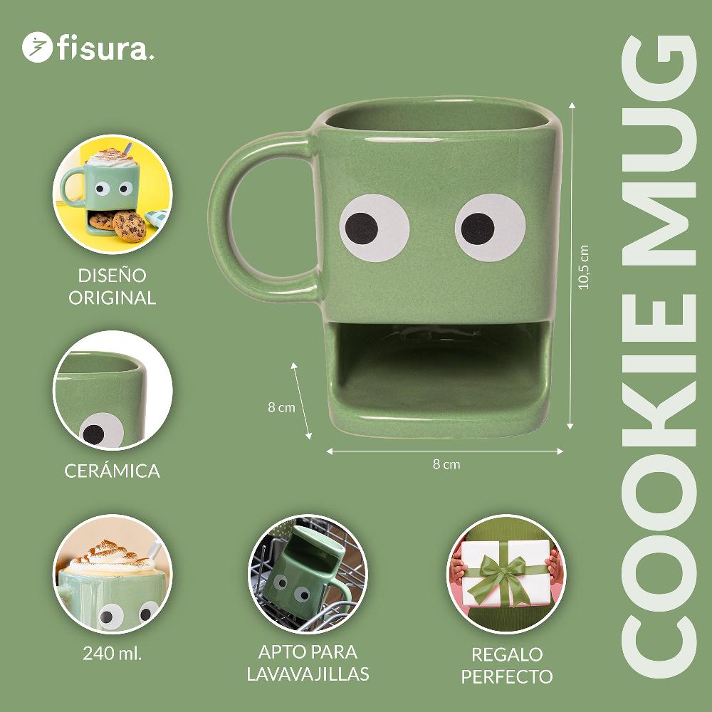 Fisura Taza Para Galletas Verde