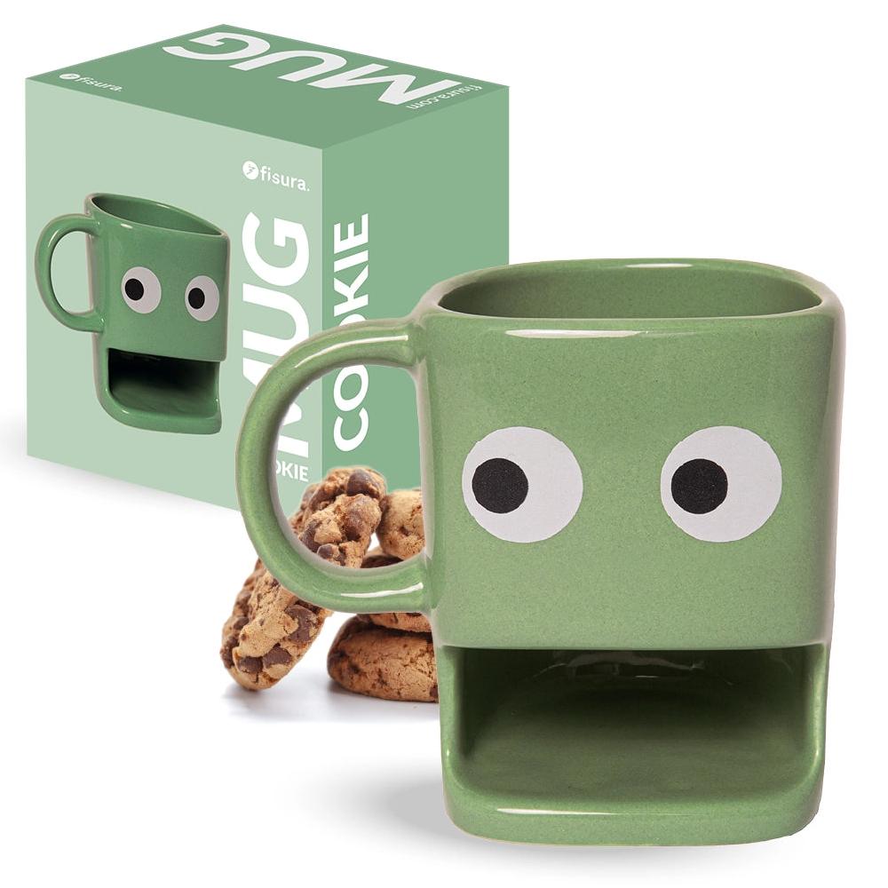 Fisura Taza para galletas verde