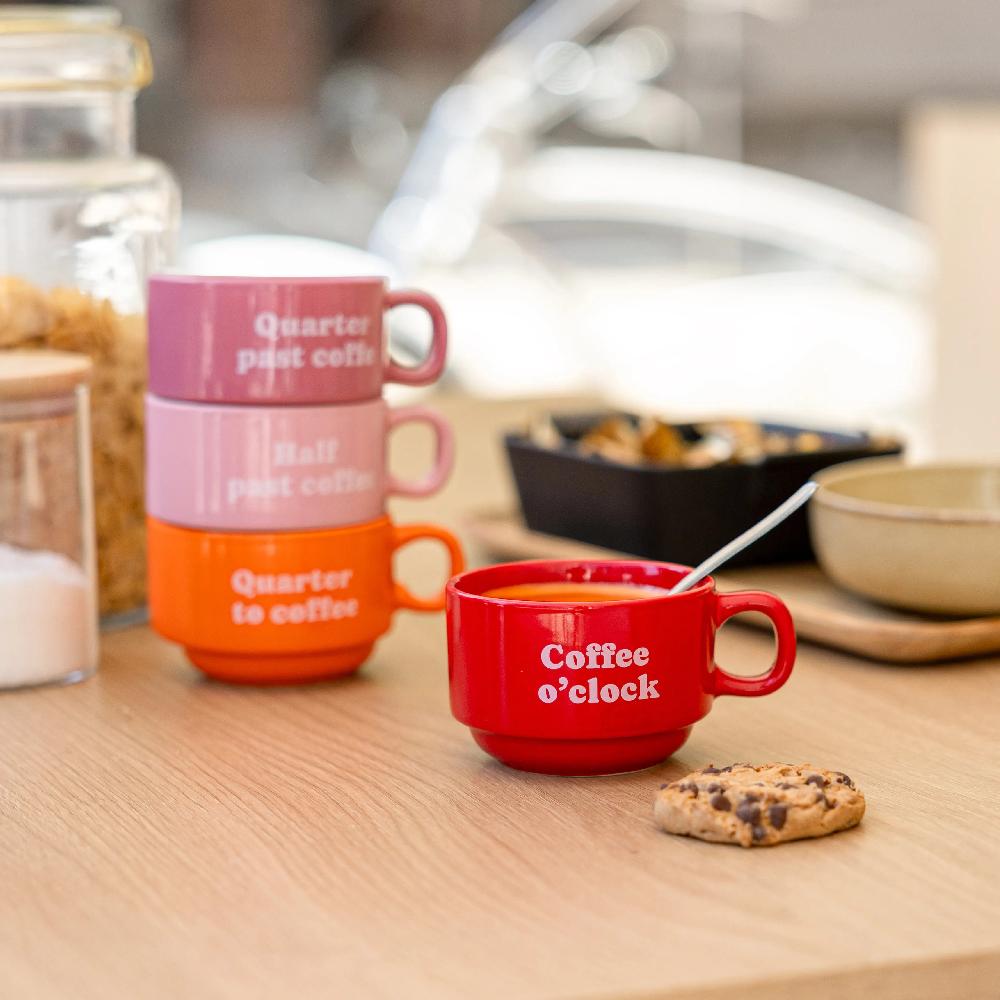 Fisura Tazas "Coffee Clock" (Set De 4)