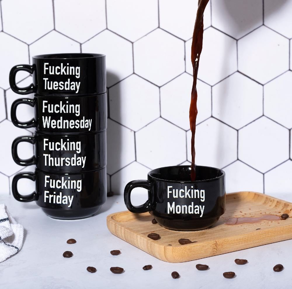 Fisura Tazas "Fucking Week" ENG (Set De 5)