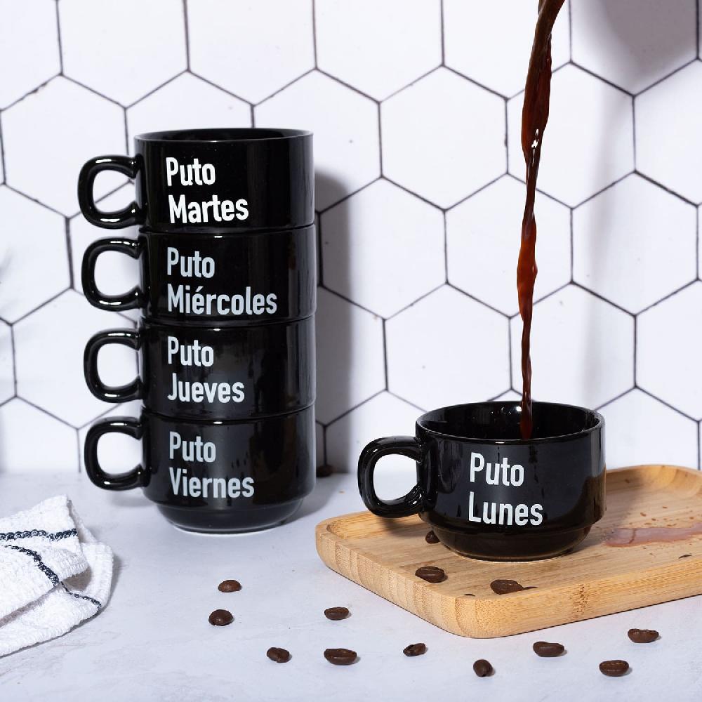 Fisura Tazas "Puta Semana" ESP (Set De 5)