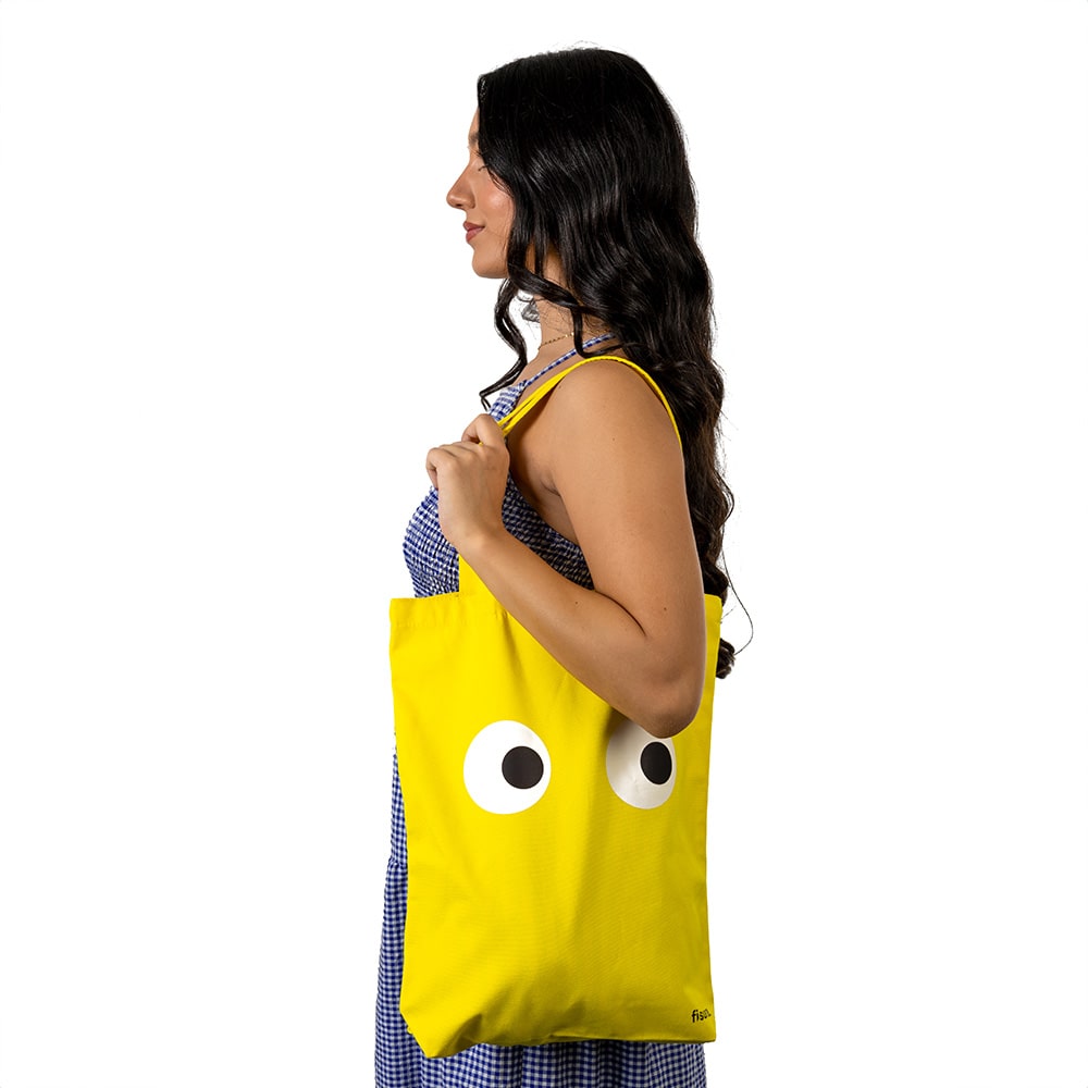 Fisura Tote Bag Original “ojos” Amarilla