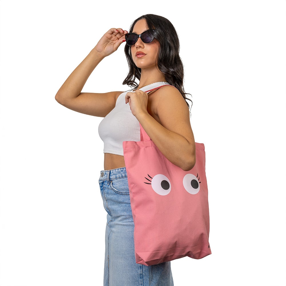 Fisura Tote Bag Original “ojos” Rosa