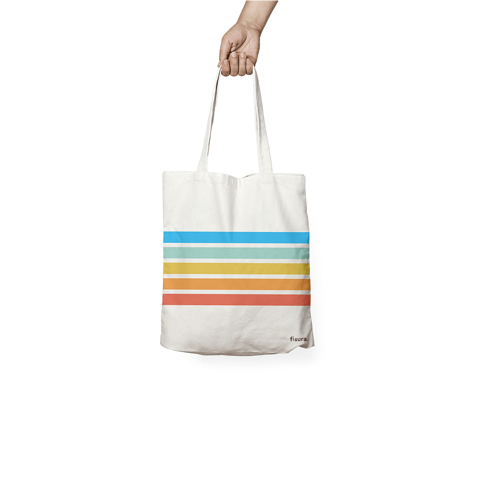 Fisura Tote bag original "rainbow"