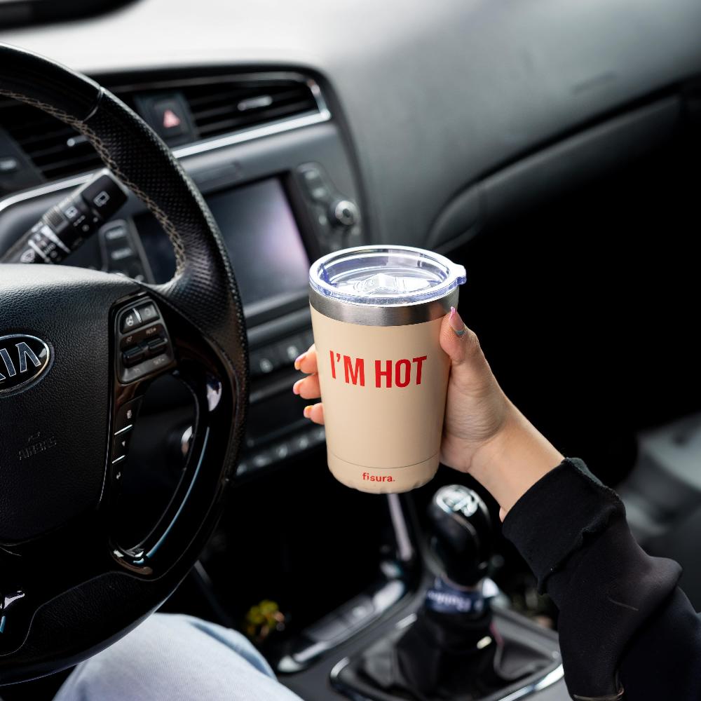Fisura Vaso Termo “I’m Hot” Beige