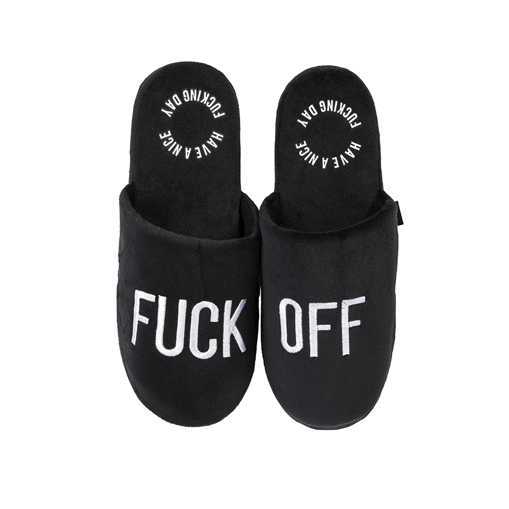 Fisura Zapatillas "Fuck Off" Negro