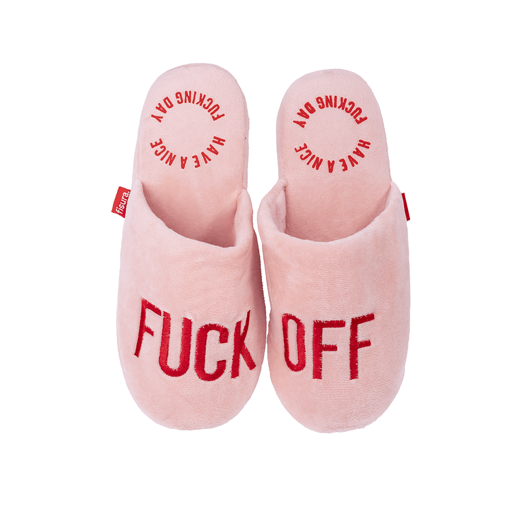 Fisura Zapatillas "Fuck Off" Rosa