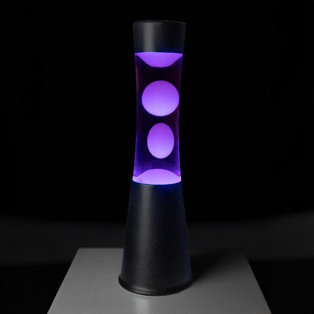 Fisura Lámpara De Lava LED Con Base Negra - 7 Colores