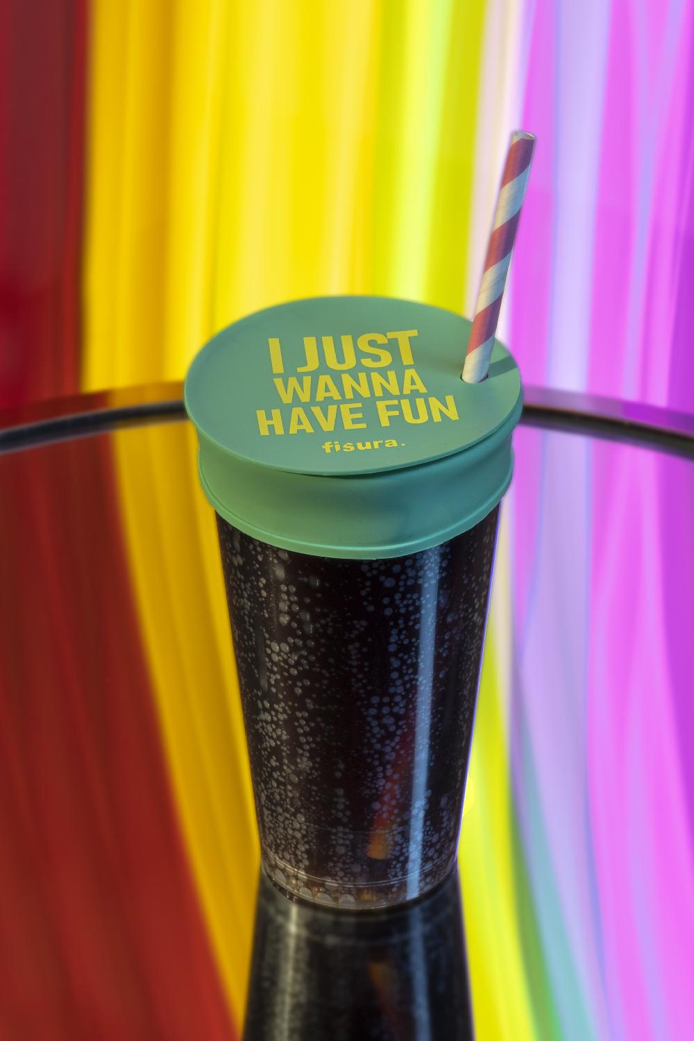 Fisura Tapa Vasos Antidroga “I Just Wanna Have Fun” 5 Unidades