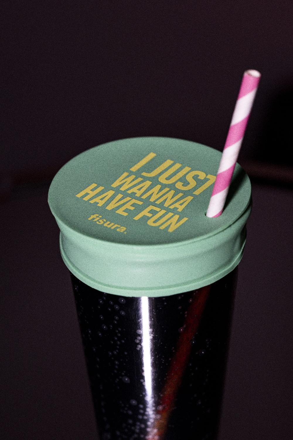 Fisura Tapa Vasos Antidroga “I Just Wanna Have Fun” 5 Unidades