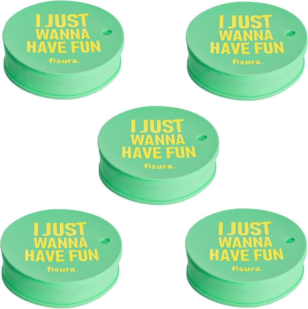 Fisura Tapa vasos antidroga “I just wanna have fun” 5 unidades