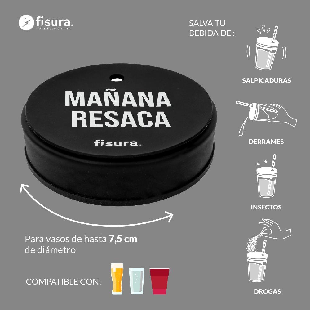 Fisura Tapa Vasos Antidroga “Mañana Resaca” 3 Unidades