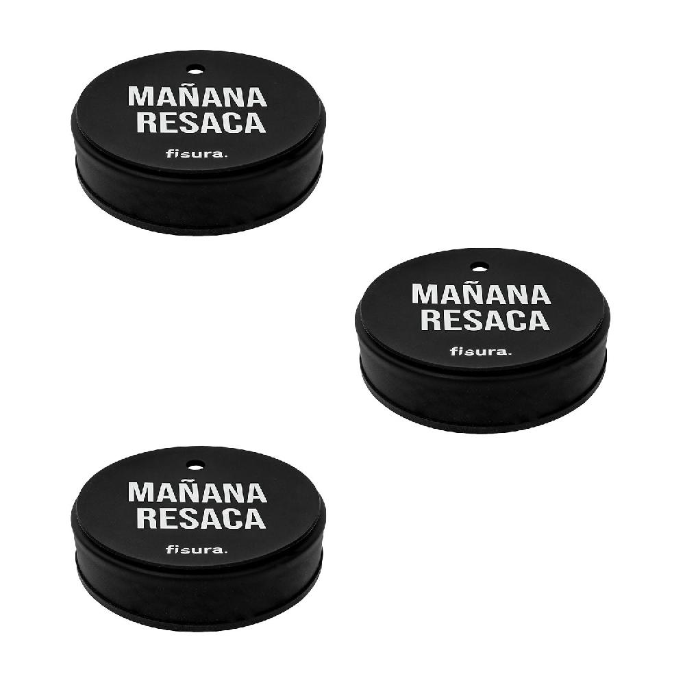 Fisura Tapa vasos antidroga “Mañana resaca” 3 unidades