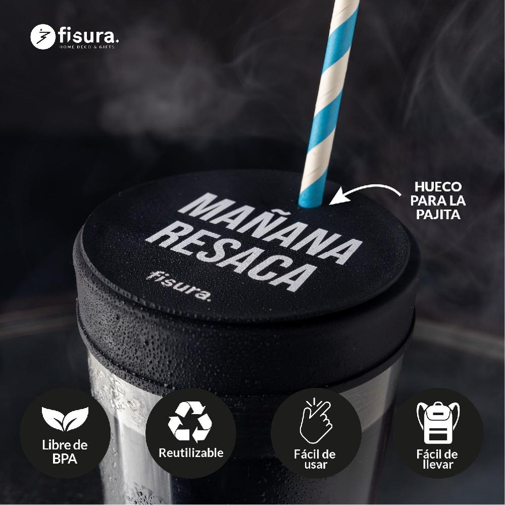 Fisura Tapa Vasos Antidroga “Mañana Resaca” 5 Unidades