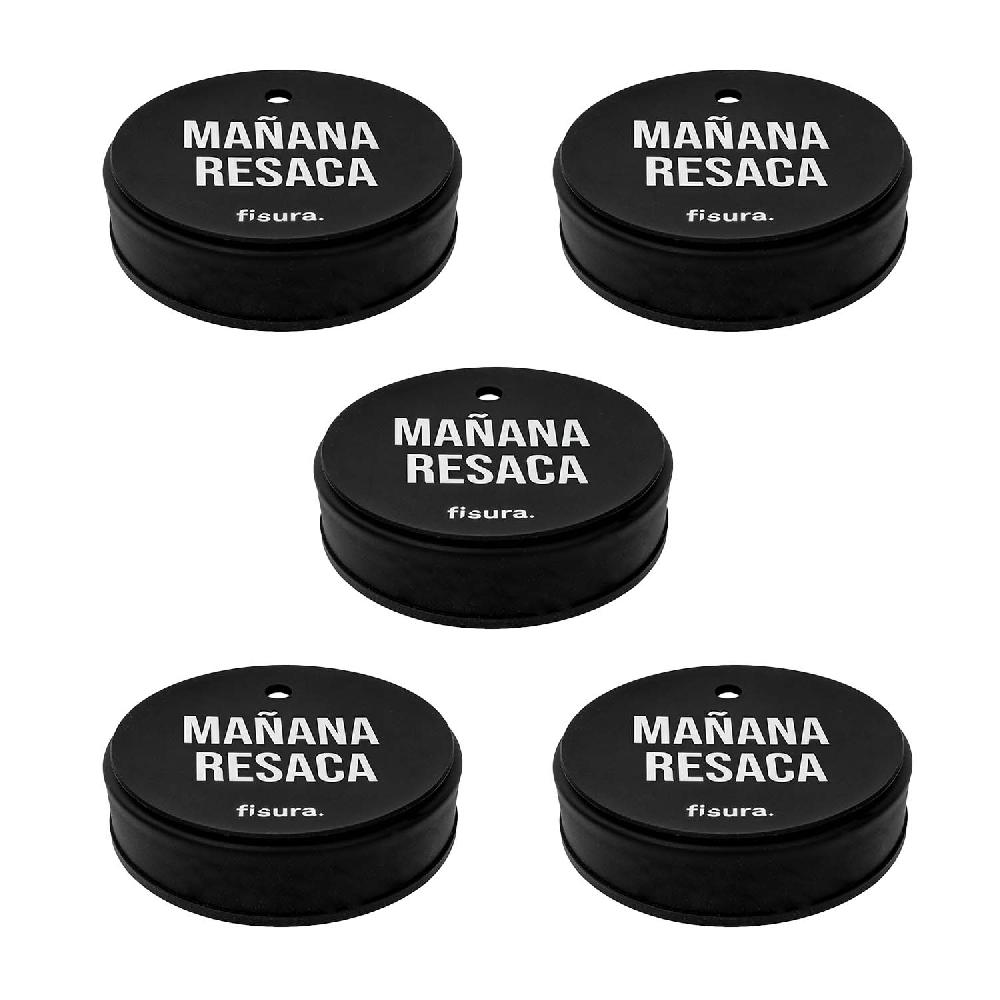Fisura Tapa vasos antidroga “Mañana resaca” 5 unidades