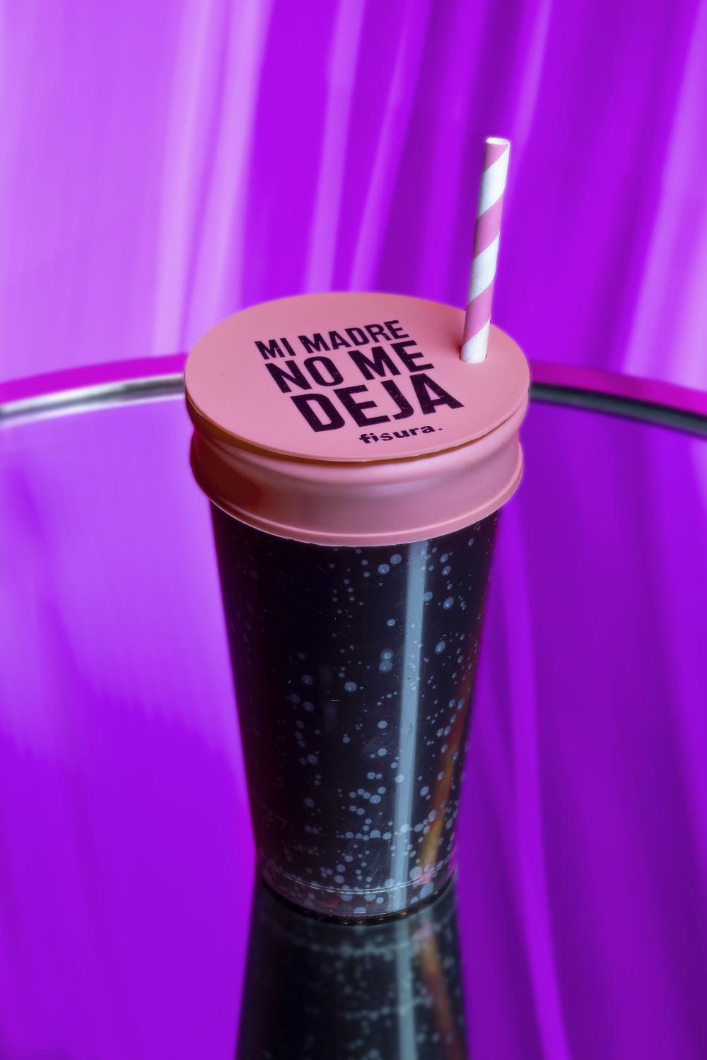 Fisura Tapa Vasos Antidroga “mi Madre No Me Deja” 3 Unidades