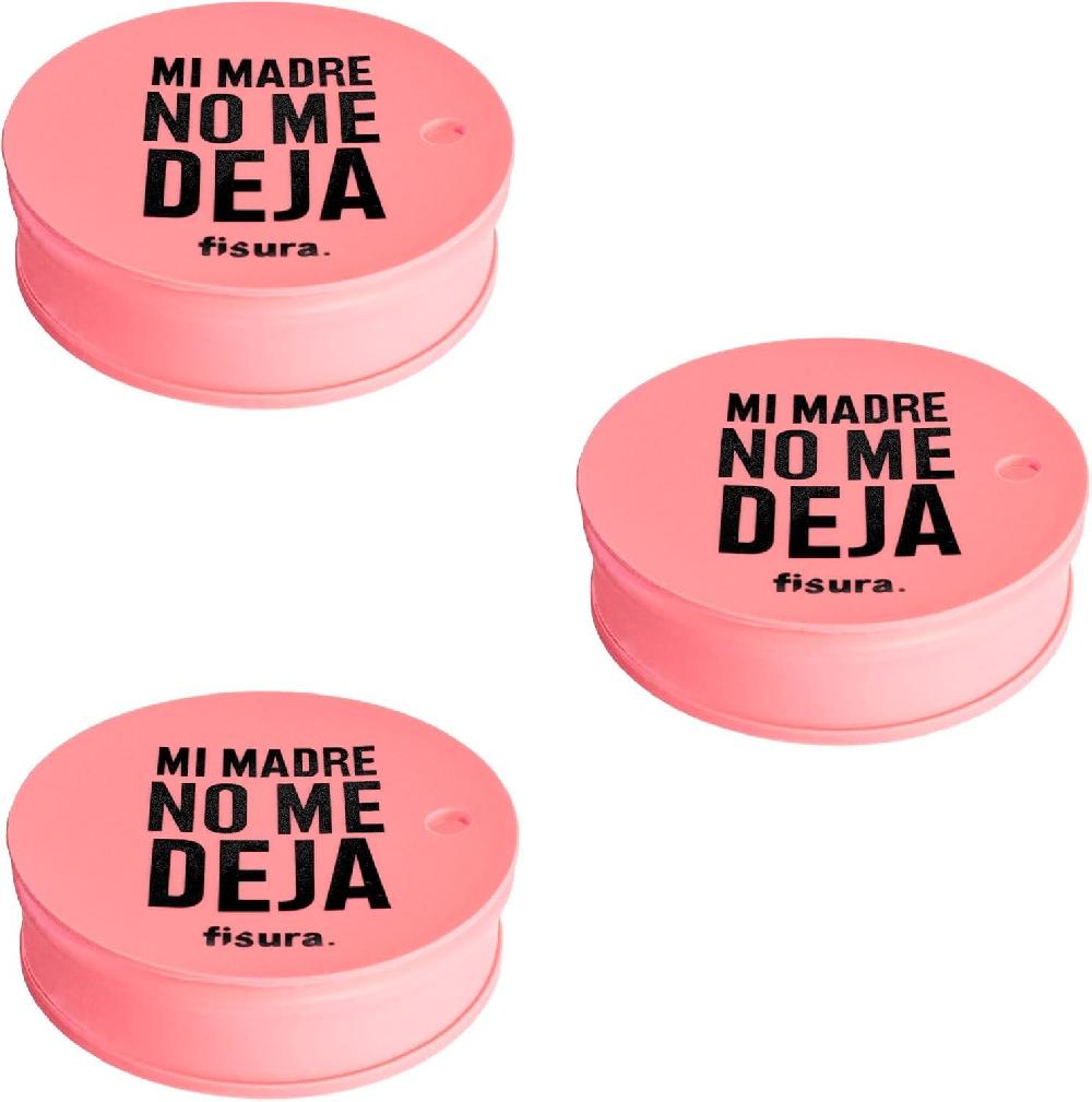 Fisura Tapa vasos antidroga “mi madre no me deja” 3 unidades