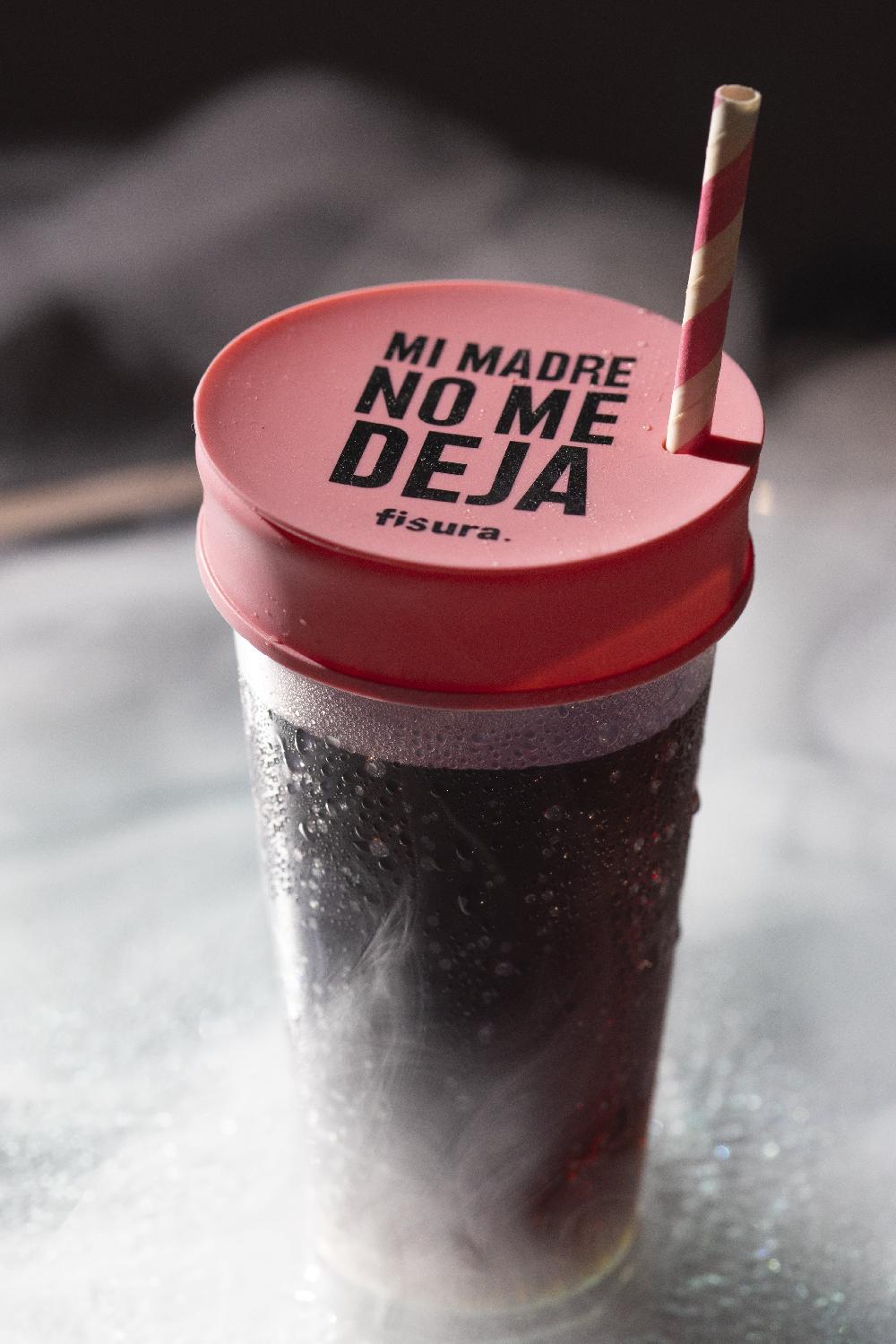 Fisura Tapa Vasos Antidroga “mi Madre No Me Deja” 5 Unidades