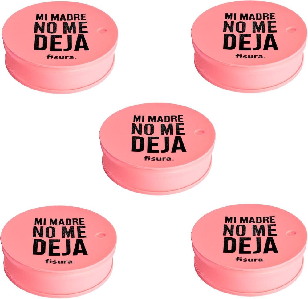 Fisura Tapa vasos antidroga “mi madre no me deja” 5 unidades