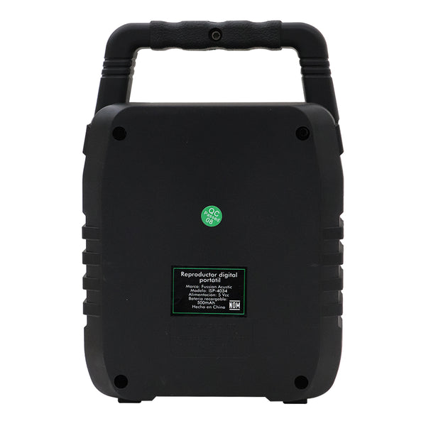Fussion ISP-4034 BOCINA PORTÁTIL 4" 1 000W P.M.P.O