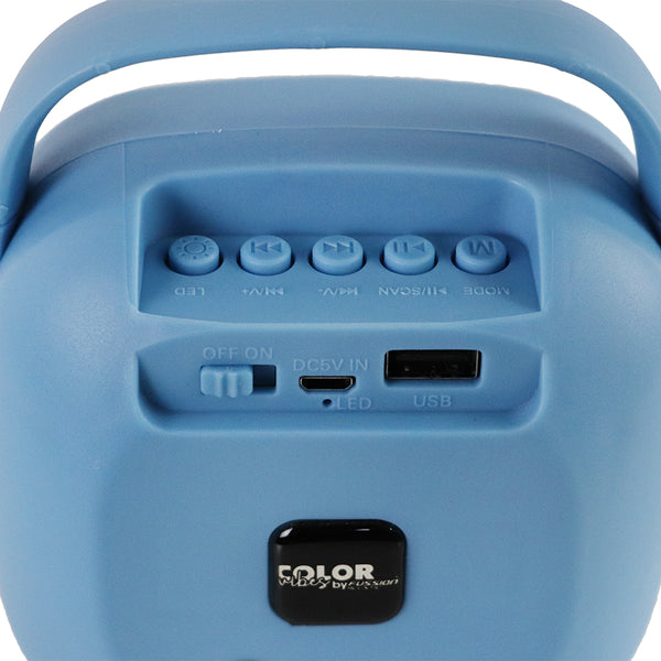 Fussion ISP-2007 Bocina Portátil 2" 5000W P.M.P.O COLOR VIBES